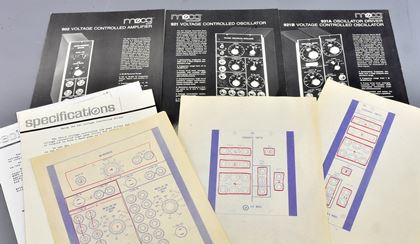 Moog-Early paperwork - original  / xerox